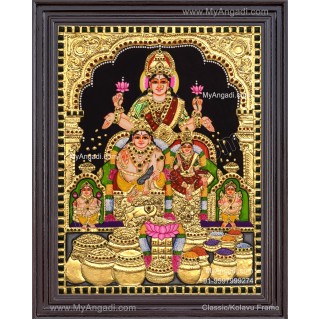 Kubera Lakshmi Tanjore Painting