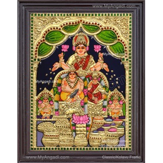 Kuber Lakshmi Tanjore Painting