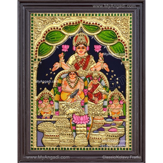 Kuber Lakshmi Tanjore Painting