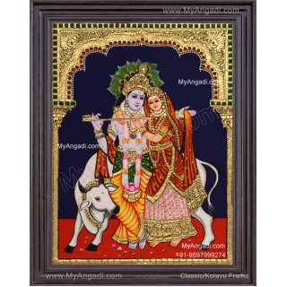Radha Krishna Tanjore Painting
