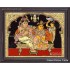 Krishna Braiding Radha Tanjore Painting ,Krishna Tanjore Paintings