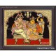 Krishna Braiding Radha Tanjore Painting ,Krishna Tanjore Paintings