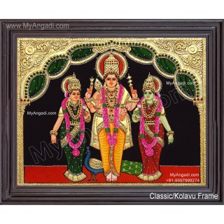 Murugar valli deivanai Tanjore Painting