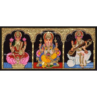 3 Panel Tanjore Painting