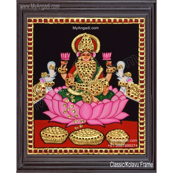 Gajalakshmi Tanjore Painting 
