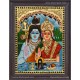 Shivan Parvathi Tanjore Painting