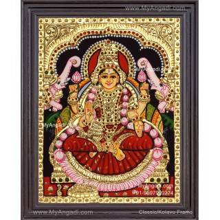 Gajalakshmi Tanjore Painting