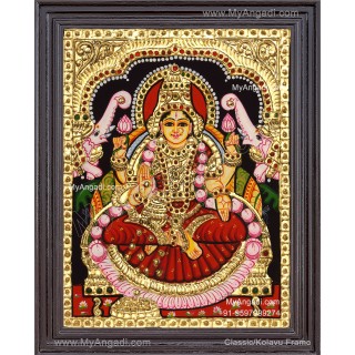Gajalakshmi Tanjore Painting