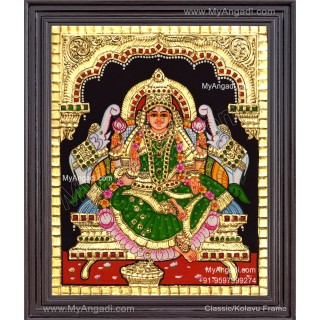 Gajalakshmi Tanjore Painting