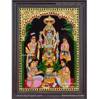 Sathya Narayana Swami Tanjore Painting