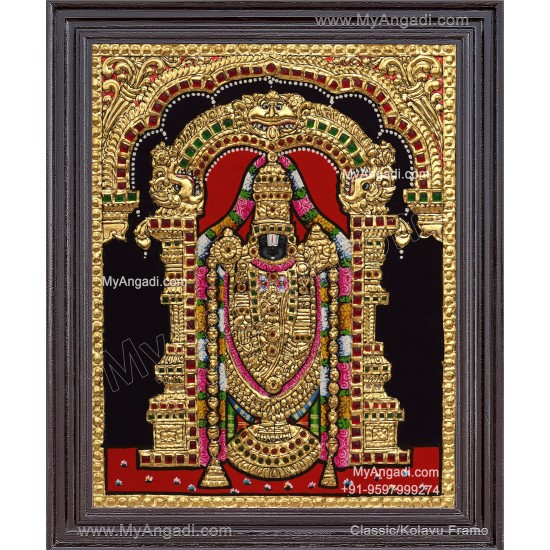 Venkateshwara  Swamy Tanjore Painting