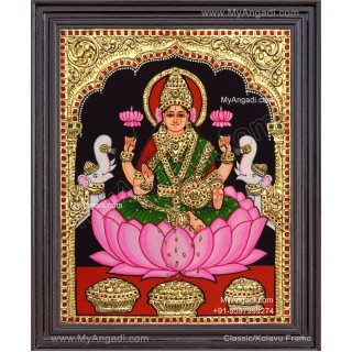 Gajalakshmi Tanjore Painting