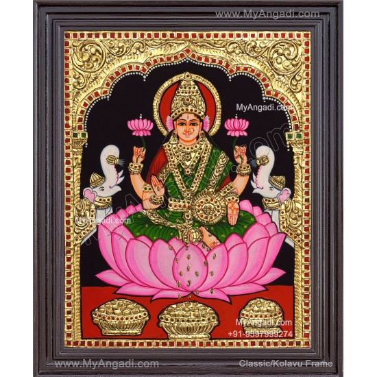 Gajalakshmi Tanjore Painting