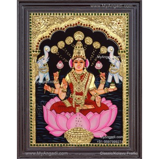 Gajalakshmi Tanjore Painting 