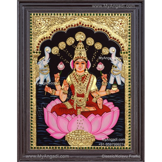 Gajalakshmi Tanjore Painting 