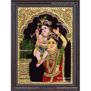 Yashoda Krishna Tanjore Painting