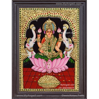 Gajalakshmi Tanjore Painting