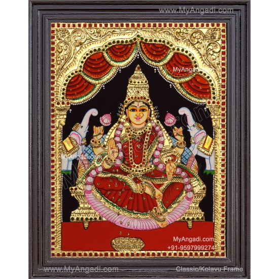 Gajalakshmi Tanjore Painting