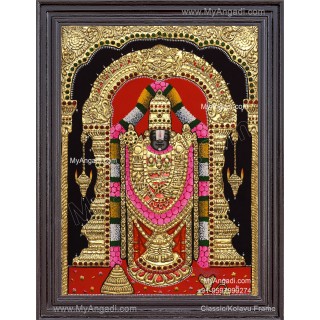 Venkateshwara  Swamy Tanjore Painting