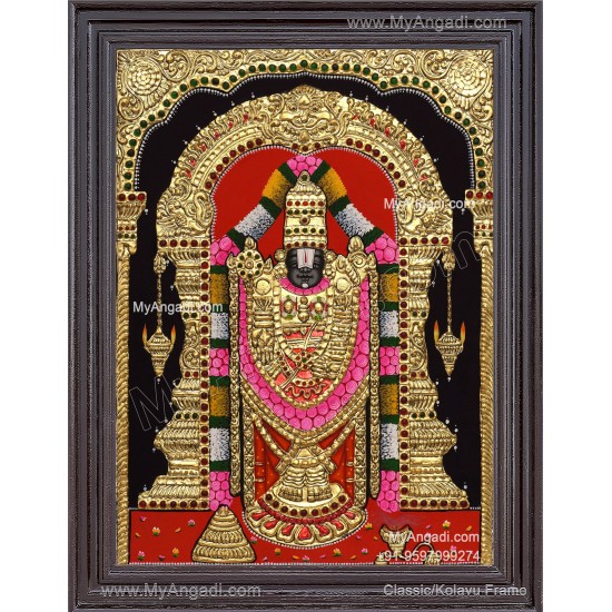 Venkateshwara  Swamy Tanjore Painting