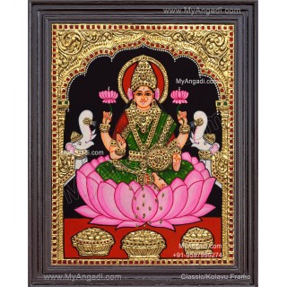 Gajalakshmi Tanjore Painting