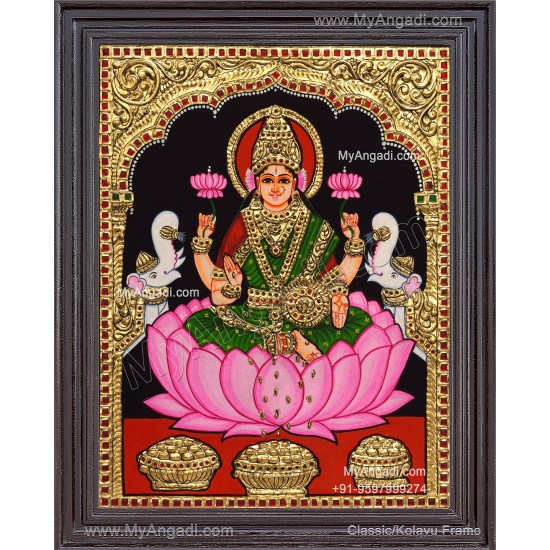 Gajalakshmi Tanjore Painting