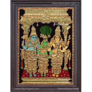 Girija Kalyanam - Tanjore Painting