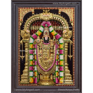 Balaji 3d Tanjore Painting