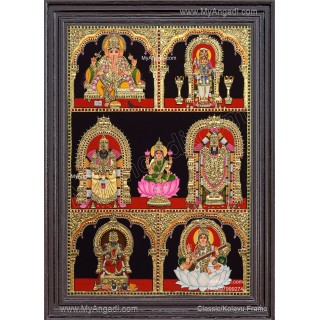 5 Panel  Tanjore Painting