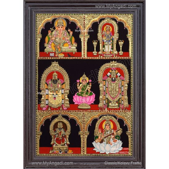 5 Panel  Tanjore Painting