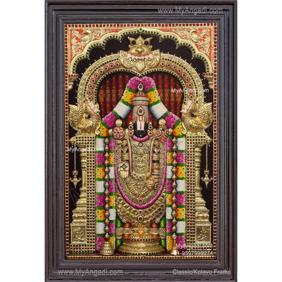 Balaji 3d Tanjore Painting