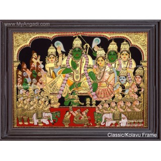 Ramar Pattabhisekam Tanjore Painting