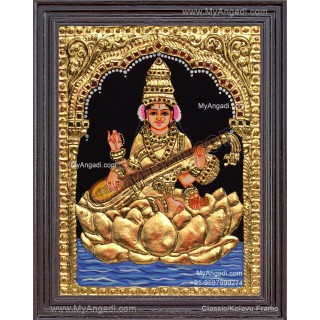 Sarawathi Tanjore Painting