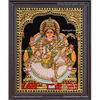 Sarawathi Tanjore Painting