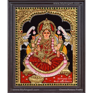 Gajalakshmi Tanjore Painting