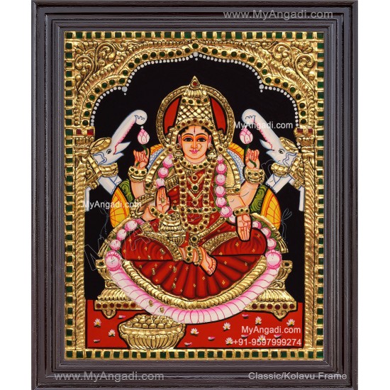 Gajalakshmi Tanjore Painting