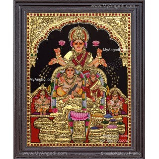 Kubera Lakshmi Tanjore Painting