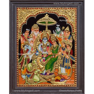 Ramar Pattabhisekam Tanjore Painting