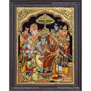 Ramar Pattabhisekam Tanjore Painting