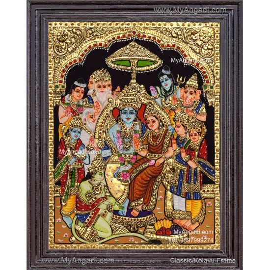 Ramar Pattabhisekam Tanjore Painting