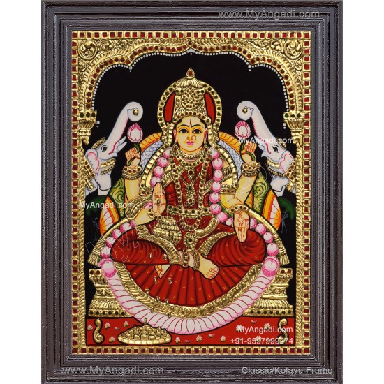 Gajalakshmi Tanjore Painting