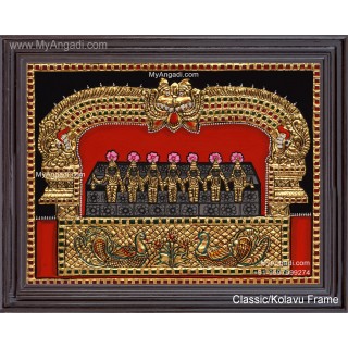Saptha Kannigal Tanjore Painting