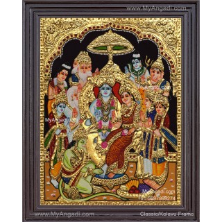 Ramar Pattabhisekam Tanjore Painting