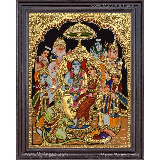 Ramar Pattabhisekam Tanjore Painting