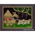 Geetha Saaram Tanjore Painting, Krishna Arjuna Chariot Tanjore Painting