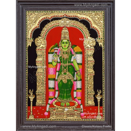 Meenakshi Amman Tanjore Painting