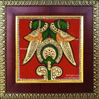 Parrot Tanjore Painting