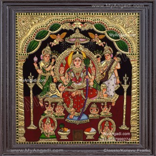 Raja Rajeshwari Tanjore Painting