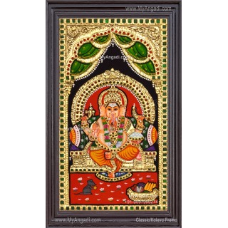 Ganesha Tanjore Painting
