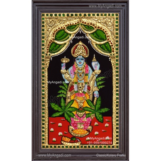 Sathyanarayana Swami Tanjore Painting